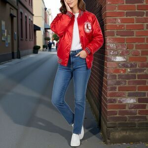 Vintage St Louis Cardinals Locker Line Satin Bomber 90s Jacket